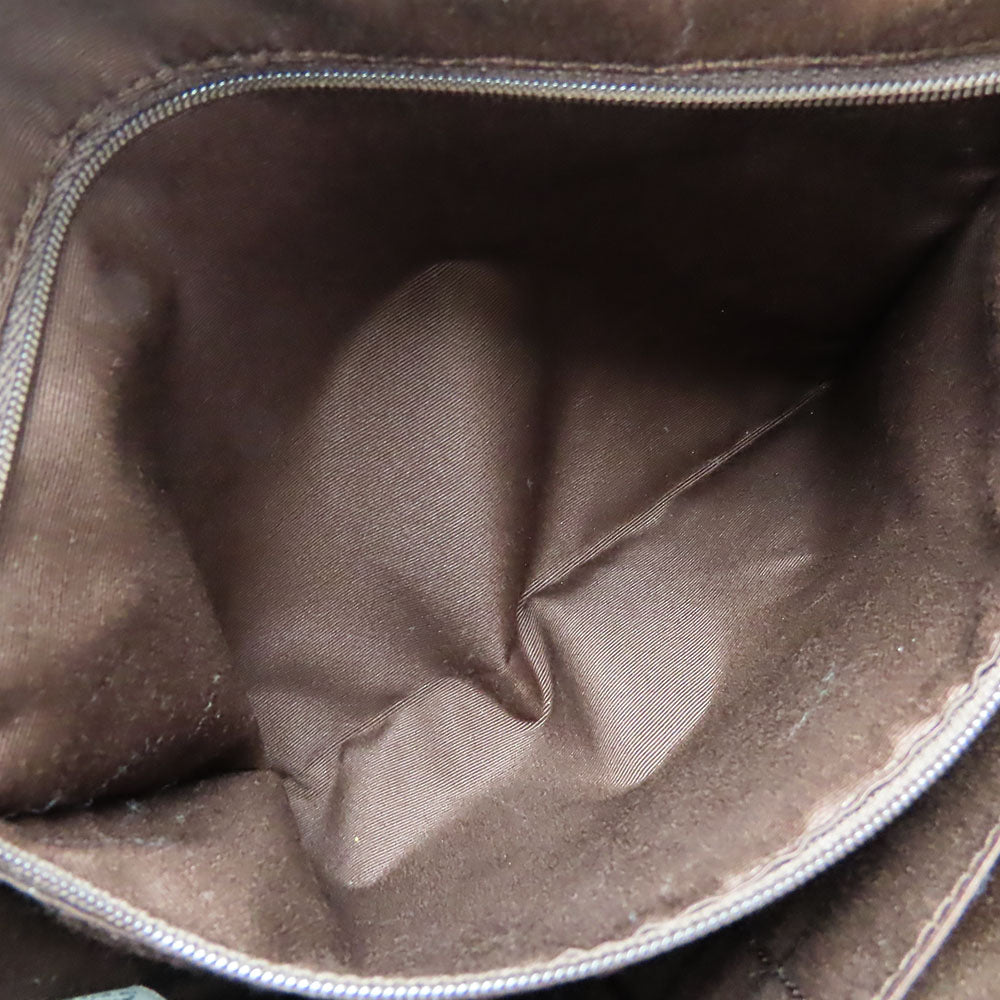 COACH Shoulder Bag F55363 Canvas, Leather Brown Women Used Authentic