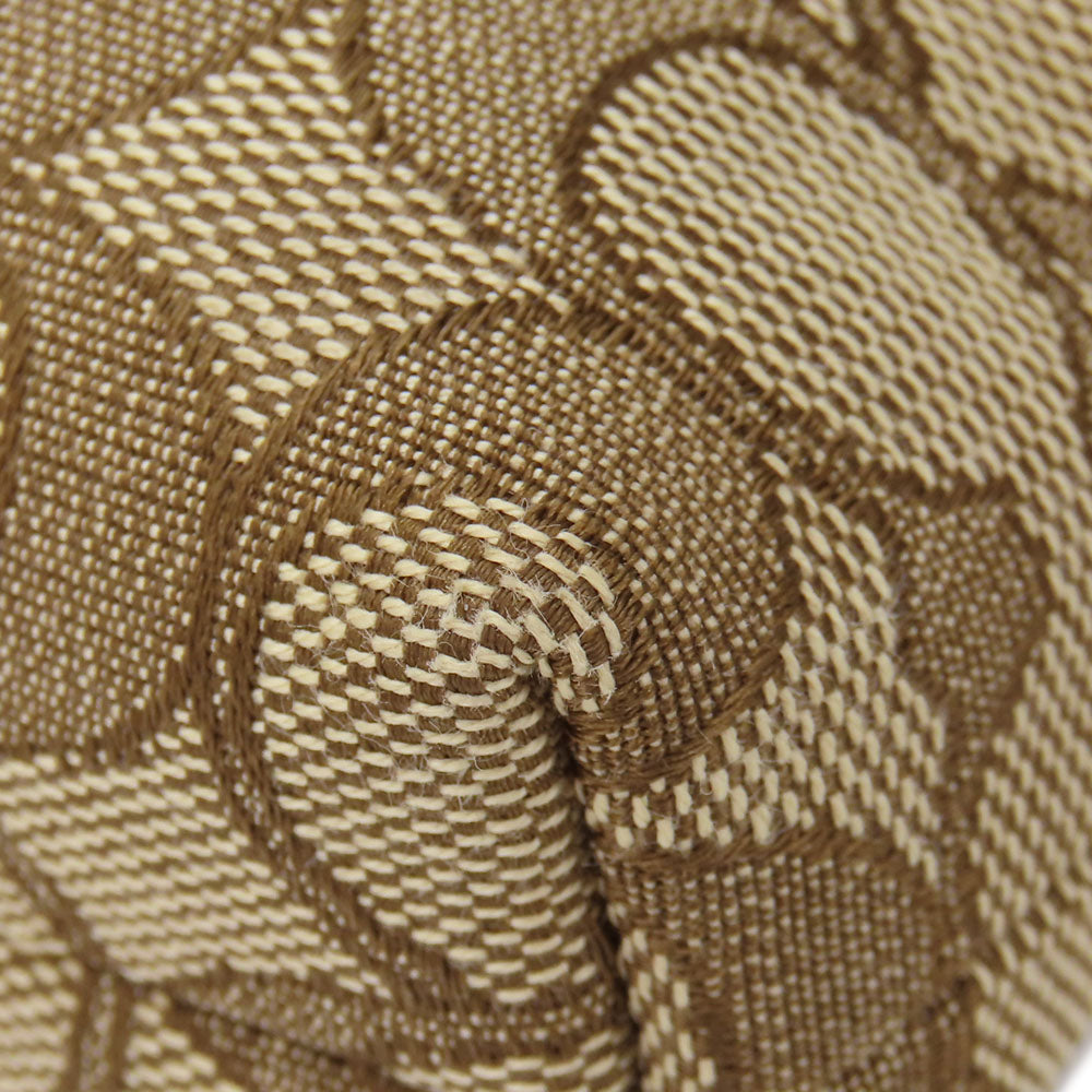 COACH Shoulder Bag F55363 Canvas, Leather Brown Women Used Authentic