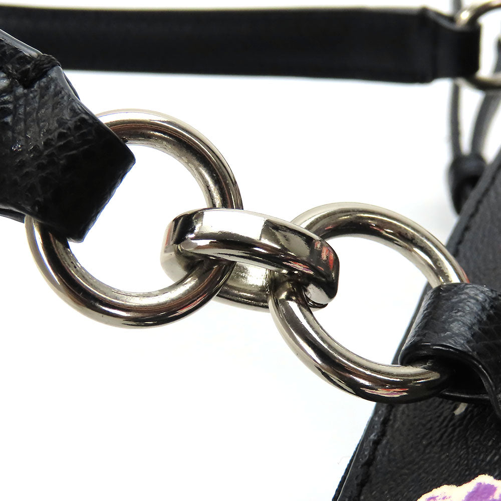 COACH Handbag F37421 leather black Women Used Authentic