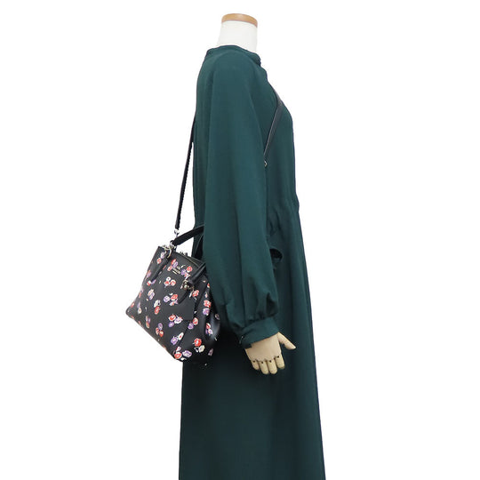 COACH Handbag F37421 leather black Women Used Authentic