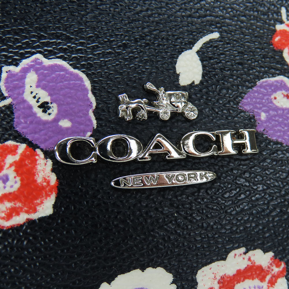 COACH Handbag F37421 leather black Women Used Authentic