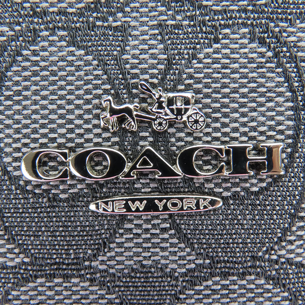 COACH Tote Bag F55364 Canvas, Leather black Women Used Authentic