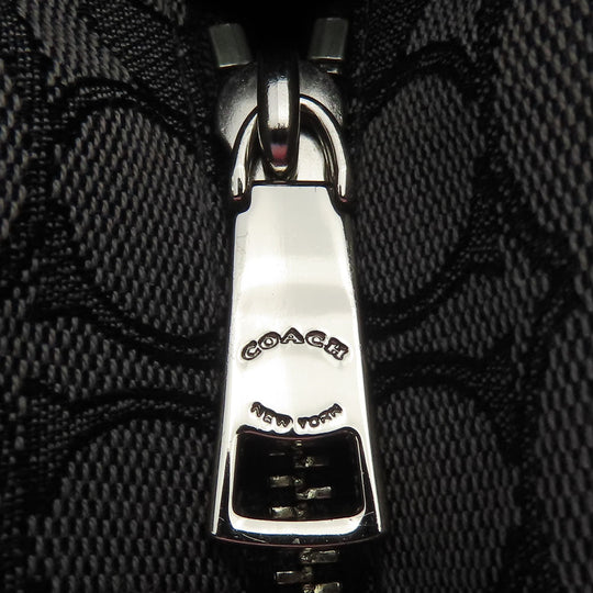 COACH Tote Bag F55364 Canvas, Leather black Women Used Authentic