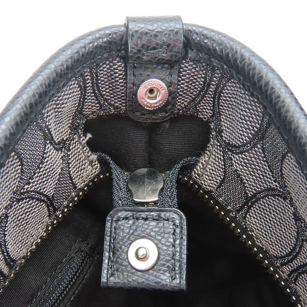 COACH Tote Bag F55364 Canvas, Leather black Women Used Authentic