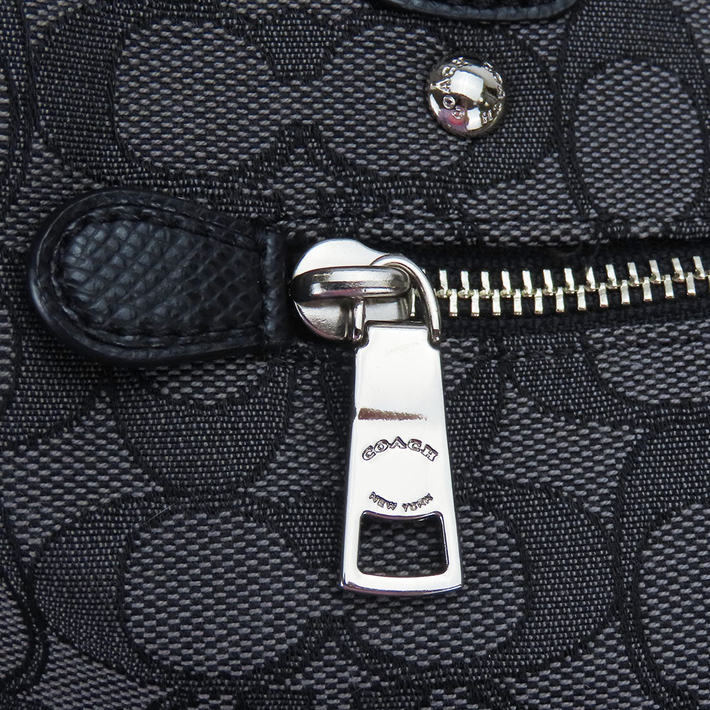 COACH Tote Bag F55364 Canvas, Leather black Women Used Authentic