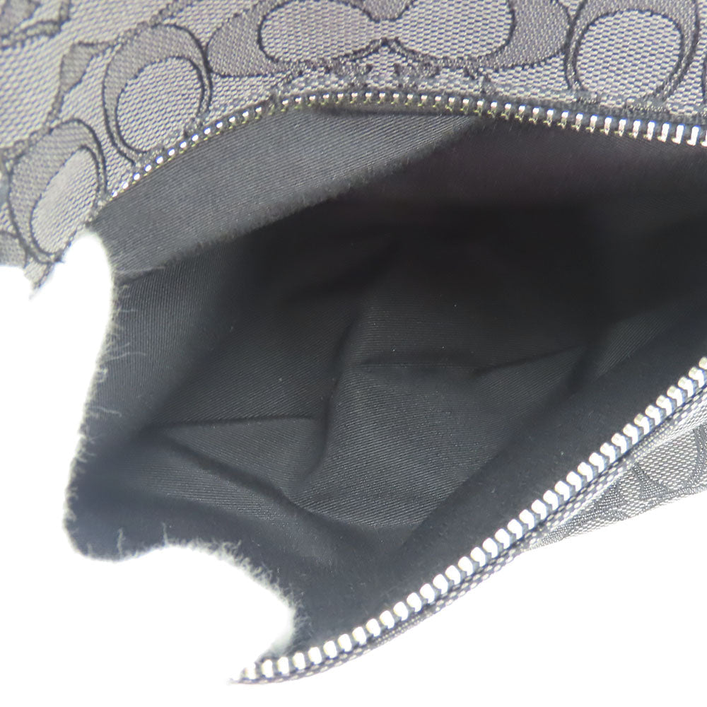 COACH Tote Bag F55364 Canvas, Leather black Women Used Authentic