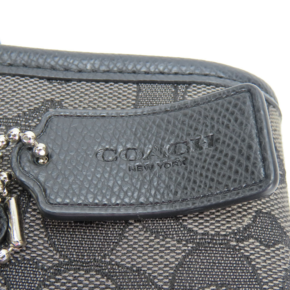 COACH Tote Bag F55364 Canvas, Leather black Women Used Authentic