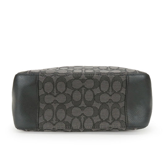 COACH Tote Bag F55364 Canvas, Leather black Women Used Authentic