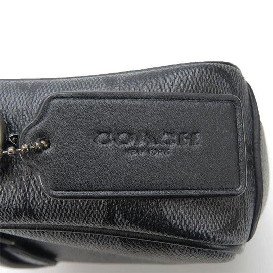 COACH Shoulder Bag F50715 leather black unisex(Unisex) Used Authentic