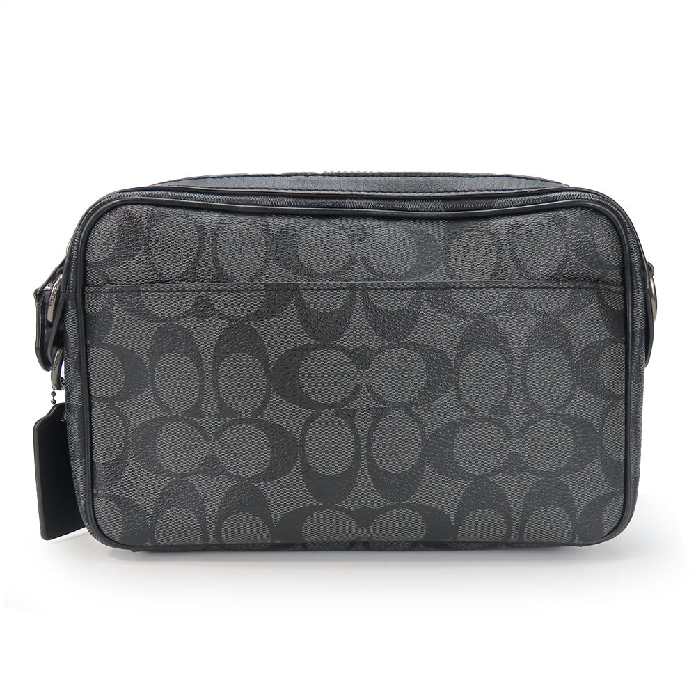 COACH Shoulder Bag F50715 leather black unisex(Unisex) Used Authentic