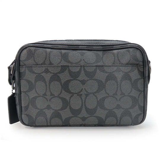 COACH Shoulder Bag F50715 leather black unisex(Unisex) Used Authentic