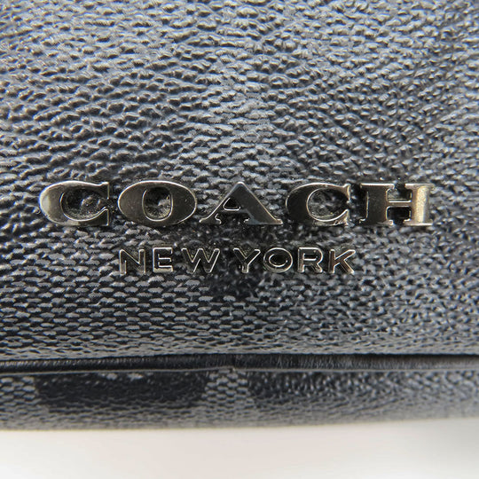 COACH Shoulder Bag F50715 leather black unisex(Unisex) Used Authentic