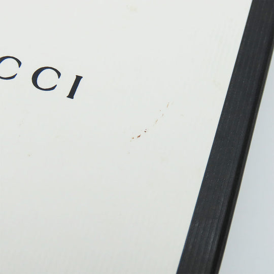 GUCCI Long Wallet Purse 523154 leather black Sherry line Women Used Authentic