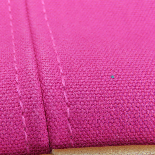 HERMES Tote Bag canvas pink Panier de Plage MM Women Used Authentic