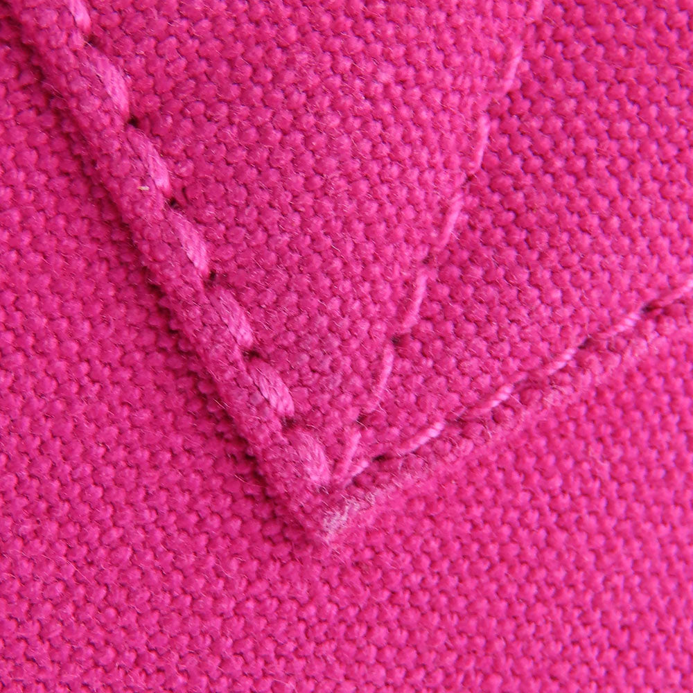 HERMES Tote Bag canvas pink Panier de Plage MM Women Used Authentic