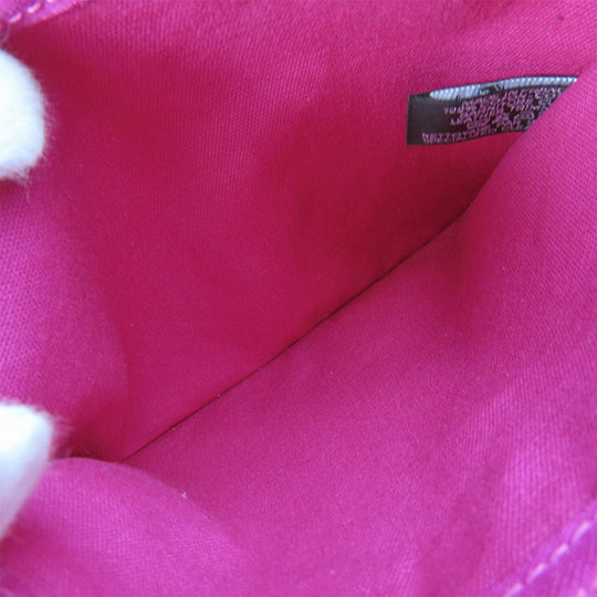 HERMES Tote Bag canvas pink Panier de Plage MM Women Used Authentic