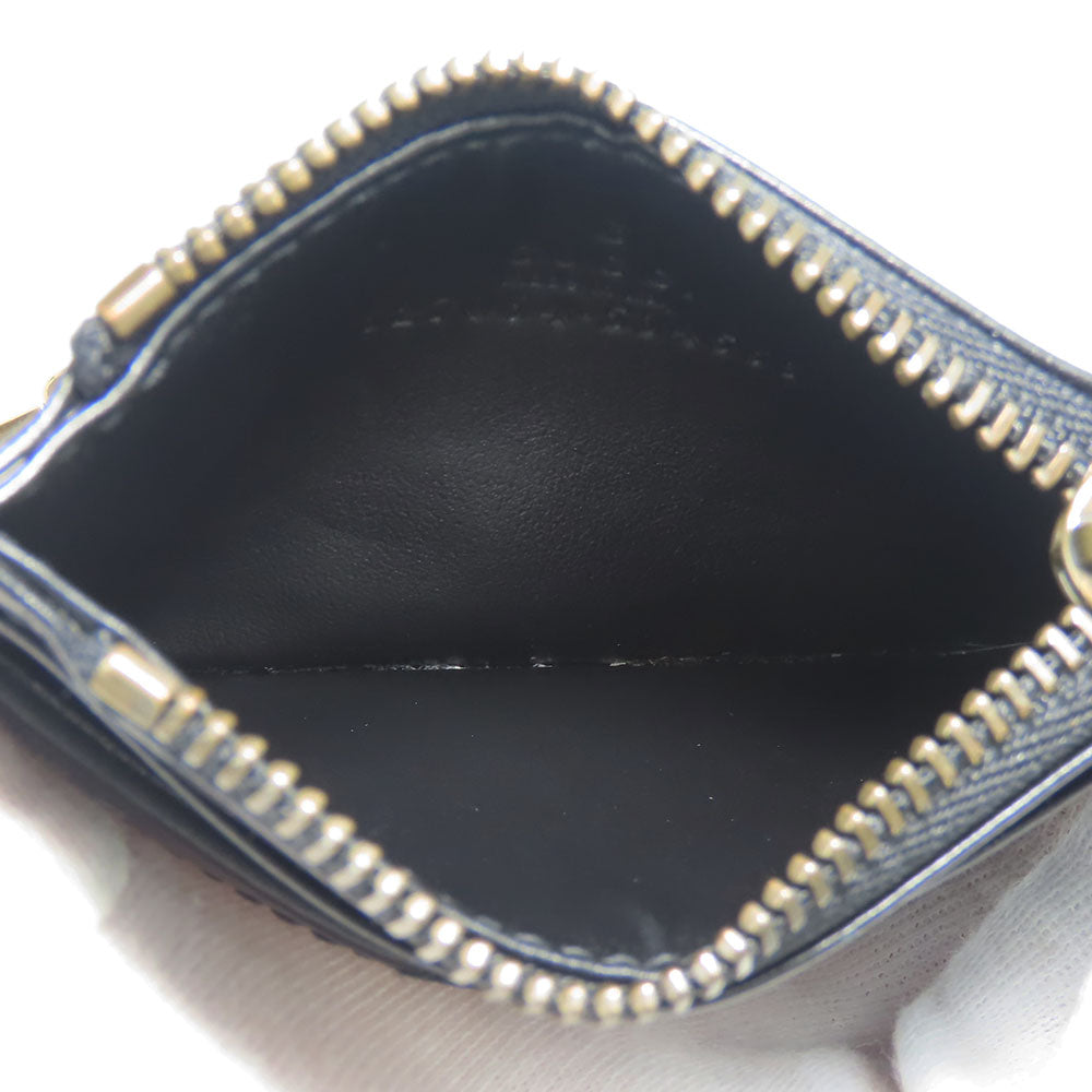 GUCCI Coin case 627064 leather black GG Marmont Women Used Authentic
