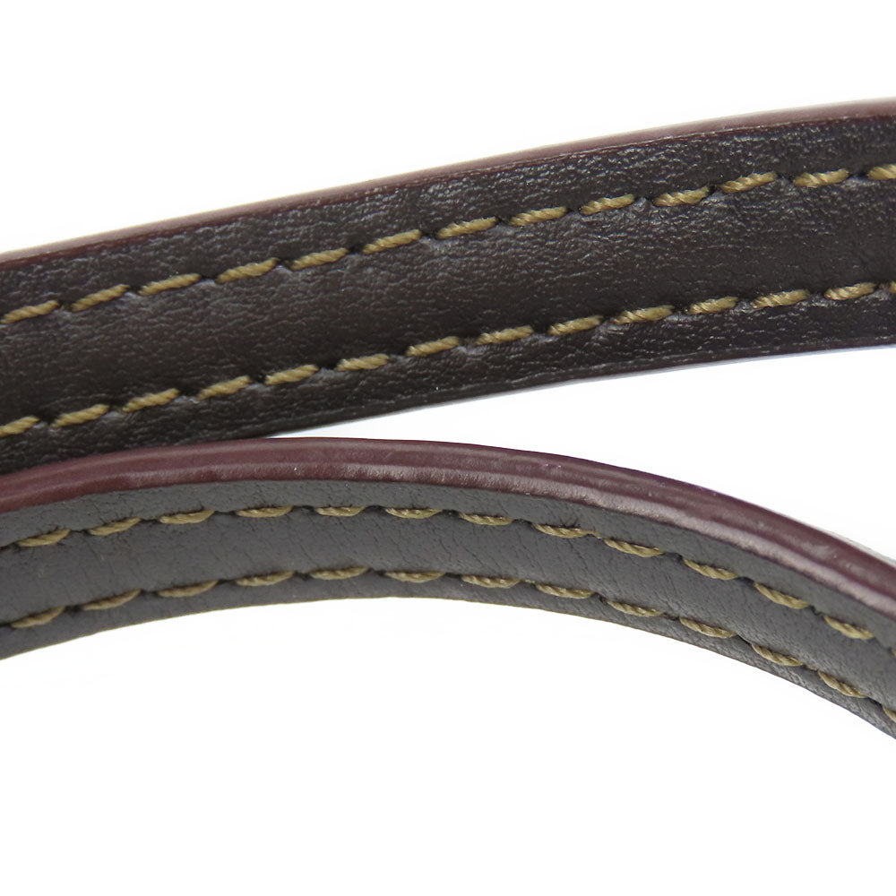 COACH Shoulder Bag F57830 Canvas, Leather Brown Signature Mini Kelsey Satchel Women Used Authentic