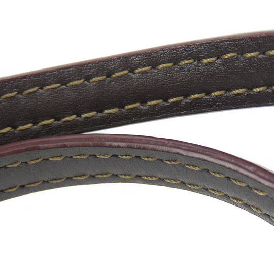 COACH Shoulder Bag F57830 Canvas, Leather Brown Signature Mini Kelsey Satchel Women Used Authentic