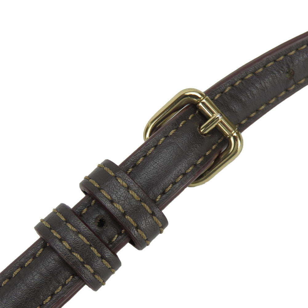 COACH Shoulder Bag F57830 Canvas, Leather Brown Signature Mini Kelsey Satchel Women Used Authentic