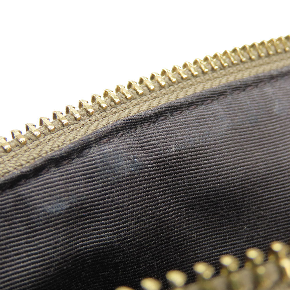 COACH Shoulder Bag F57830 Canvas, Leather Brown Signature Mini Kelsey Satchel Women Used Authentic