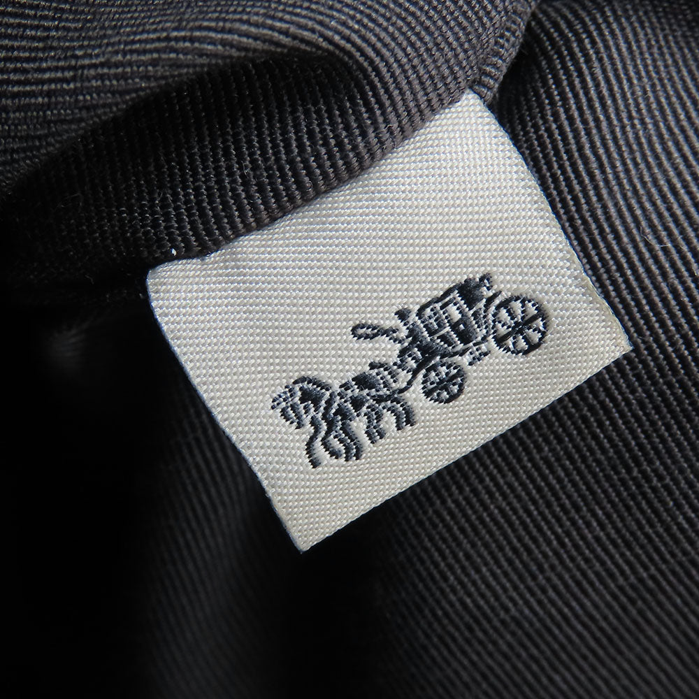 COACH Shoulder Bag F57830 Canvas, Leather Brown Signature Mini Kelsey Satchel Women Used Authentic