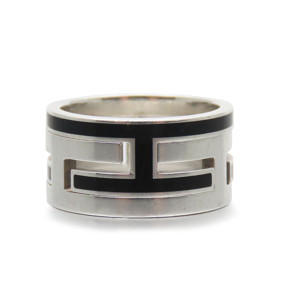 HERMES Ring Silver925 black Move ash