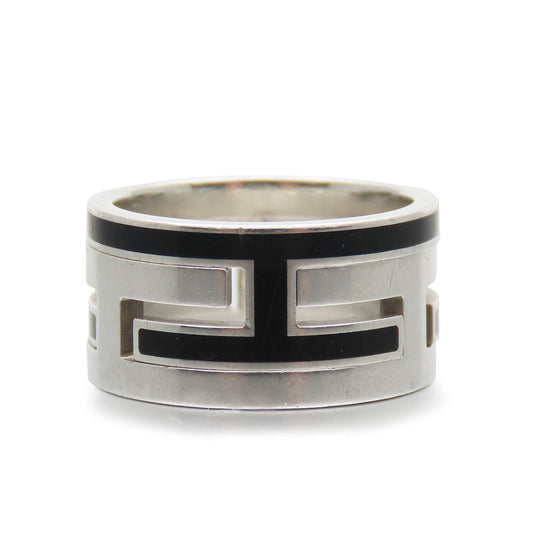 HERMES Ring Silver925 black Move ash