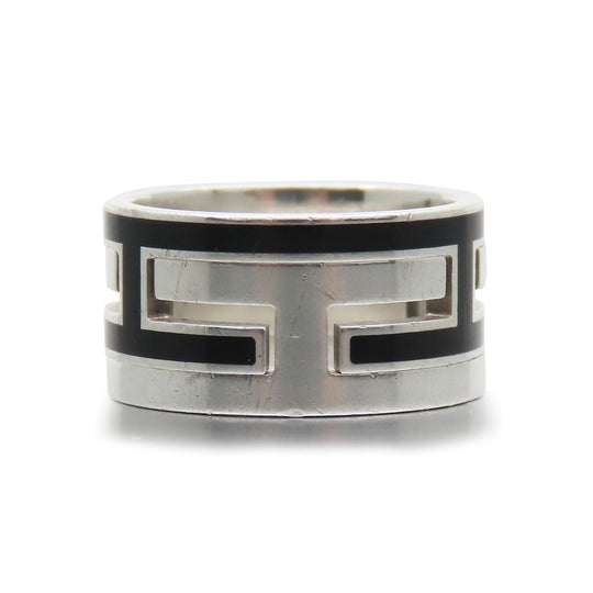 HERMES Ring Silver925 black Move ash