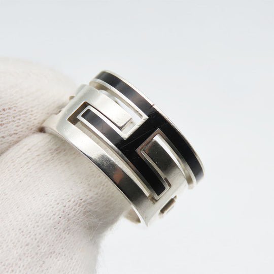 HERMES Ring Silver925 black Move ash