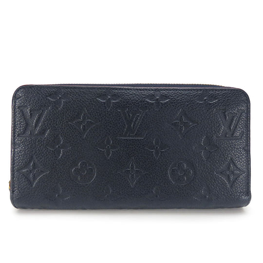 LOUIS VUITTON Long Wallet Purse M62121 Monogram Ann Platt Marine Rouge Zippy wallet Women Used Authentic