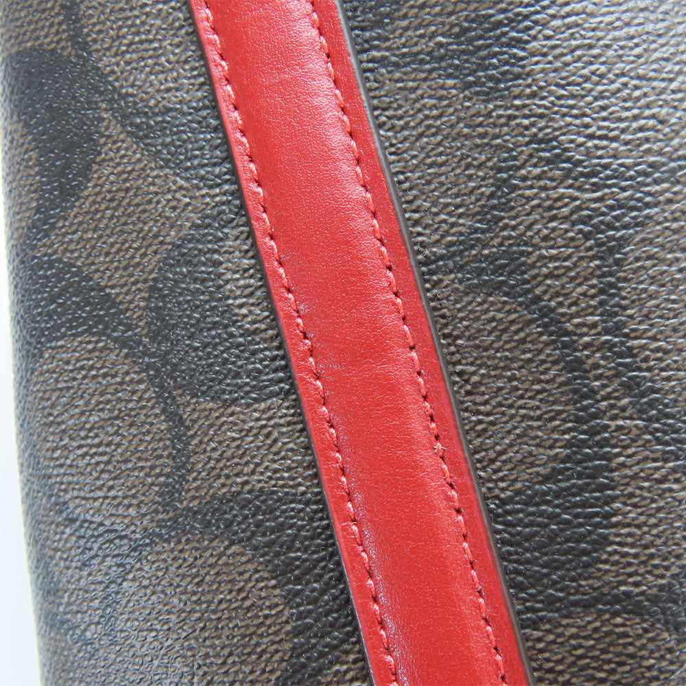 COACH Shoulder Bag C6232 Red Women Used Authentic