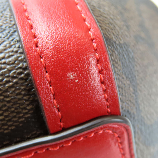 COACH Shoulder Bag C6232 Red Women Used Authentic