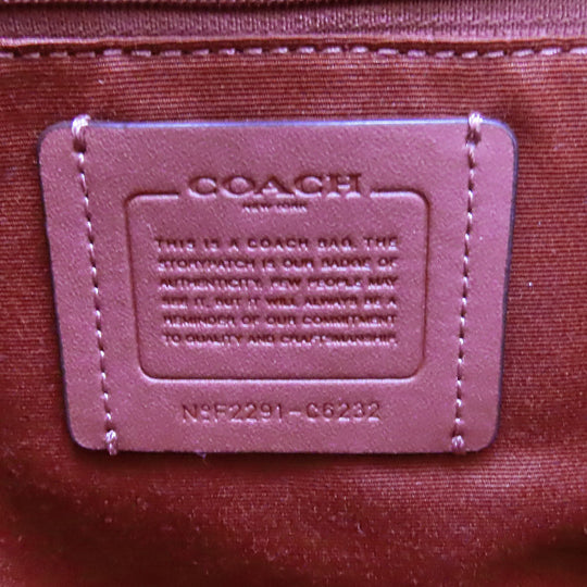 COACH Shoulder Bag C6232 Red Women Used Authentic