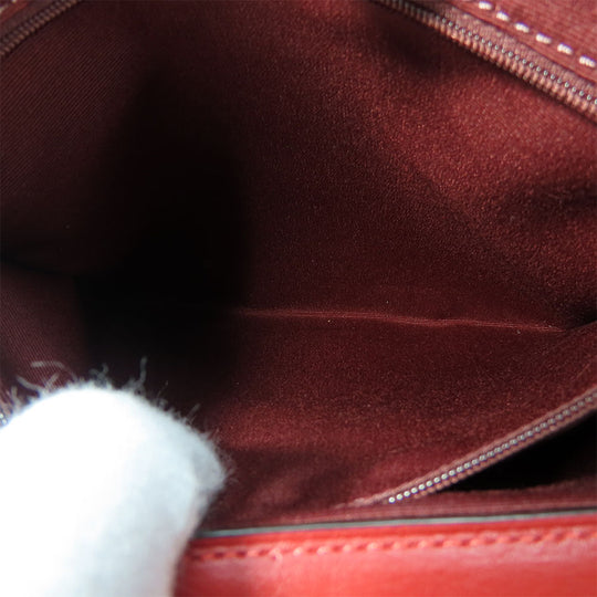 COACH Shoulder Bag C6232 Red Women Used Authentic