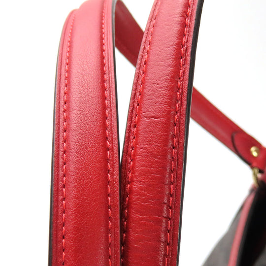 COACH Shoulder Bag C6232 Red Women Used Authentic