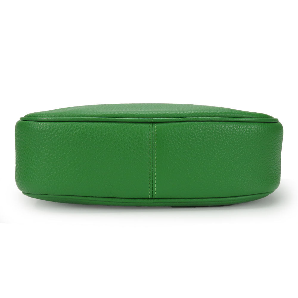 COACH Shoulder Bag CA207 leather green Camera bag Jamie Women Used Authentic