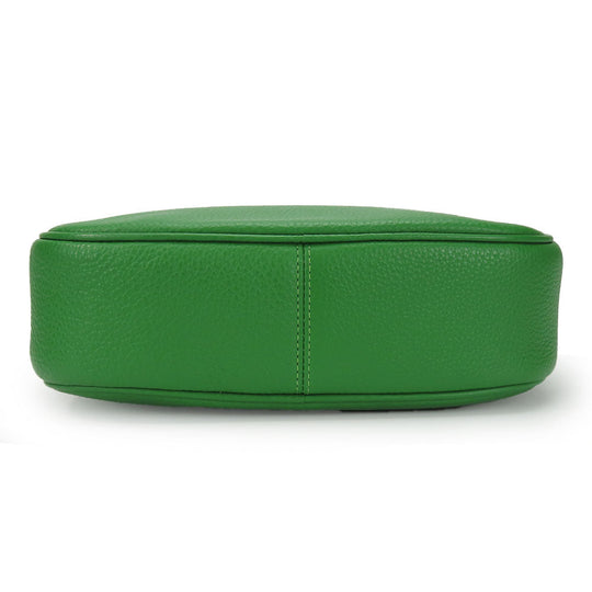 COACH Shoulder Bag CA207 leather green Camera bag Jamie Women Used Authentic