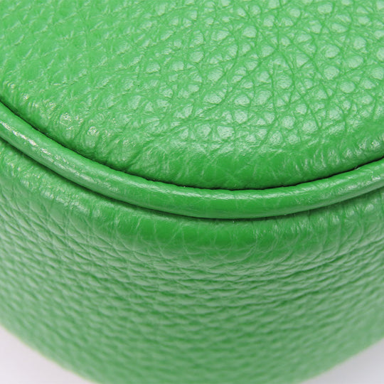 COACH Shoulder Bag CA207 leather green Camera bag Jamie Women Used Authentic