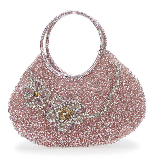 ANTEPRIMA Handbag PVC, Rhinestone pink wire Women Used Authentic