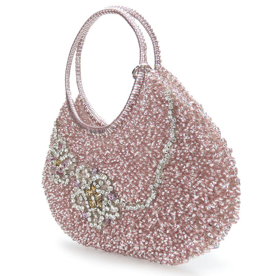 ANTEPRIMA Handbag PVC, Rhinestone pink wire Women Used Authentic