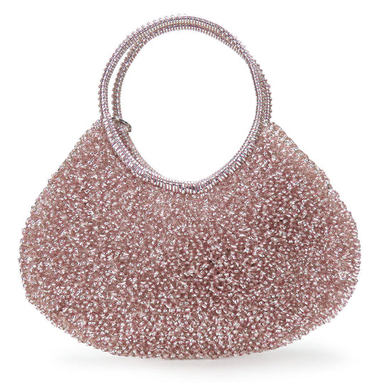 ANTEPRIMA Handbag PVC, Rhinestone pink wire Women Used Authentic