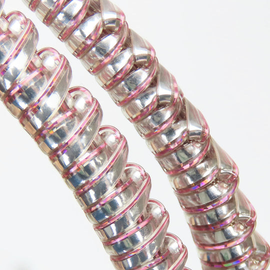 ANTEPRIMA Handbag PVC, Rhinestone pink wire Women Used Authentic