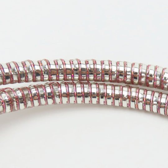 ANTEPRIMA Handbag PVC, Rhinestone pink wire Women Used Authentic