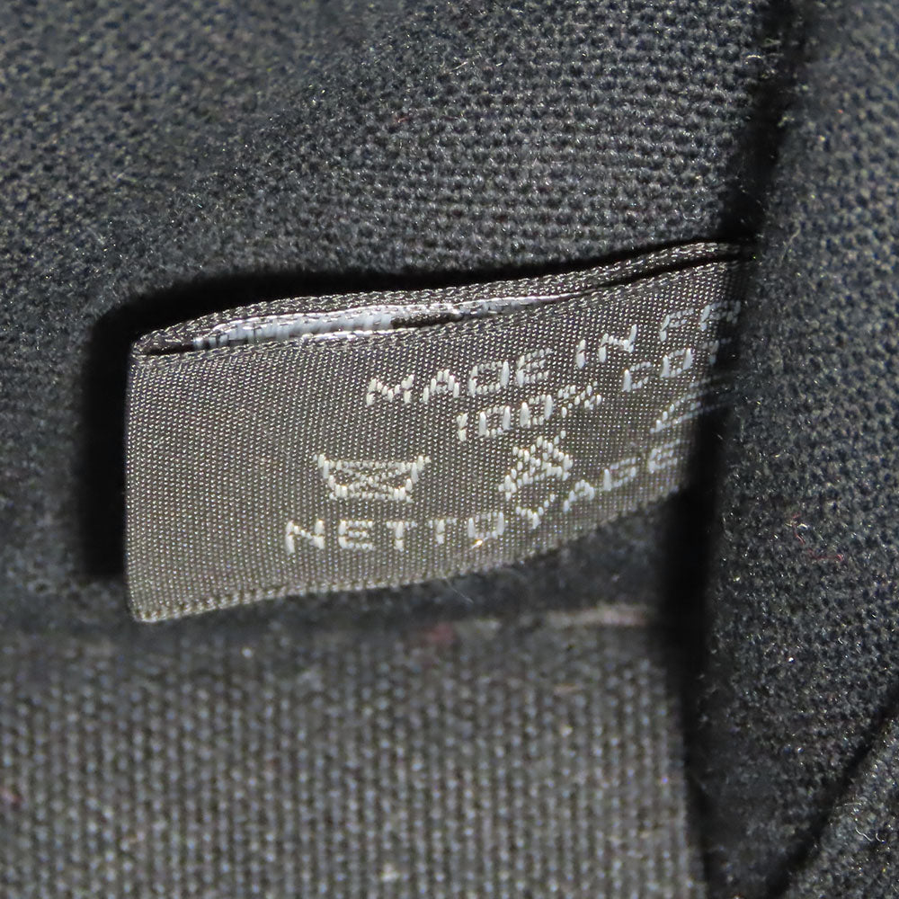 HERMES Handbag cotton black Fool ToePM unisex(Unisex) Used Authentic