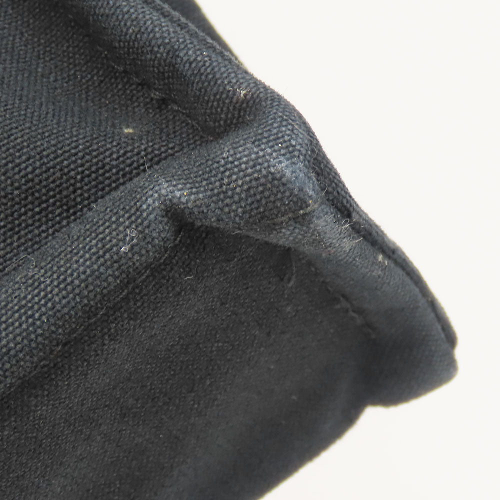 HERMES Handbag cotton black Fool ToePM unisex(Unisex) Used Authentic