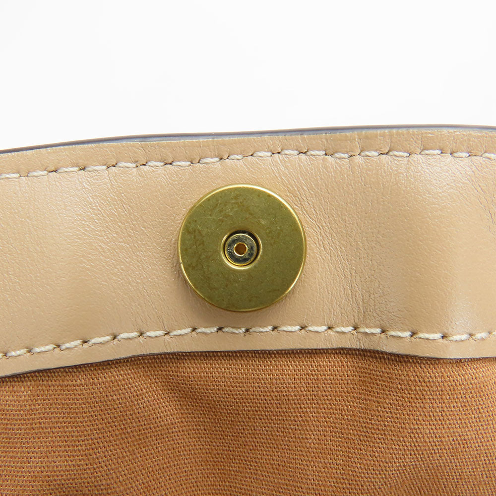 COACH Tote Bag 89077 leather beige Women Used Authentic