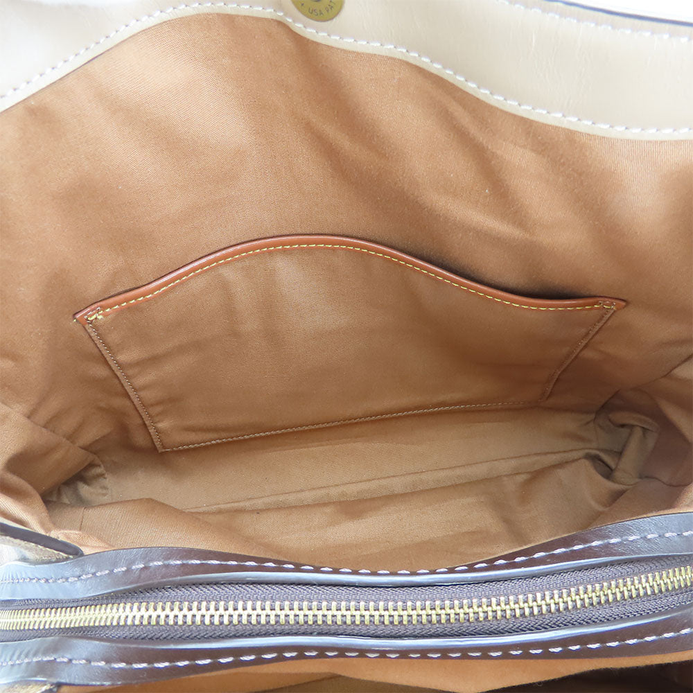 COACH Tote Bag 89077 leather beige Women Used Authentic