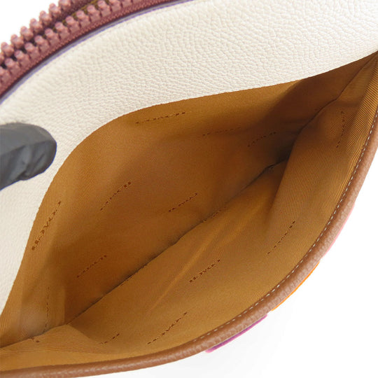 COACH Shoulder Bag 89608 PVC, Leather Brown Horse and carriage Women Used Authentic