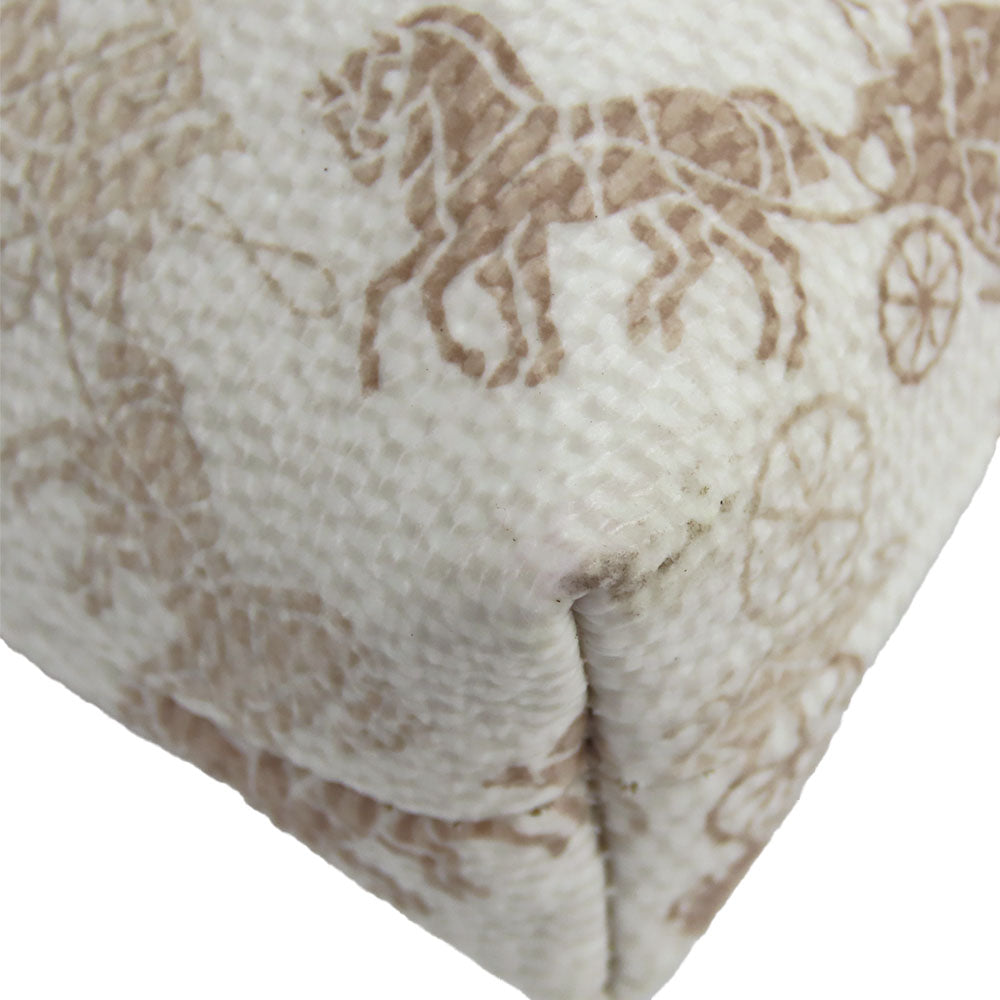 COACH Shoulder Bag 89608 PVC, Leather Brown Horse and carriage Women Used Authentic